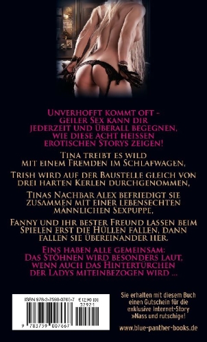 Buchcover und Innenansicht für das Buch: Wollüstige Geilheit | 8 heiße erotische Geschichten