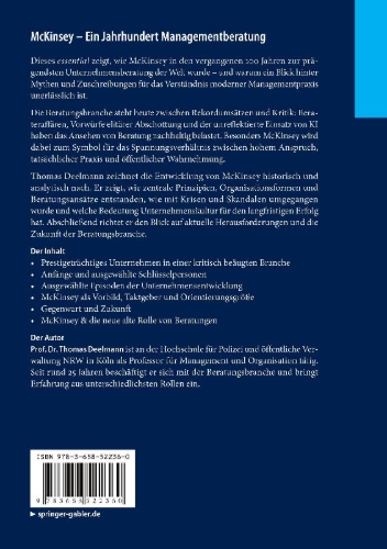 Buchcover und Innenansicht für das Buch: McKinsey - Ein Jahrhundert Managementberatung