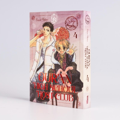 Buchcover und Innenansicht für das Buch: Ouran Koukou Host Bu