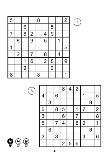 Buchcover und Innenansicht für das Buch: Der große Sudoku Block Band 7