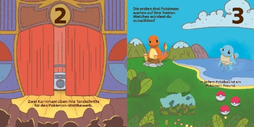 Buchcover und Innenansicht für das Buch: Pokémon Junior: 1 2 3 - Die Zahlen