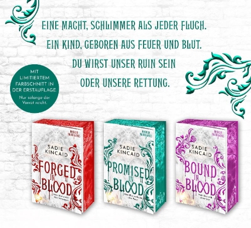 Buchcover und Innenansicht für das Buch: Promised in Blood
