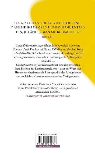 Buchcover und Innenansicht für das Buch: Los autonautas de la cosmopista o Un viaje atemporal Paris - Marsella