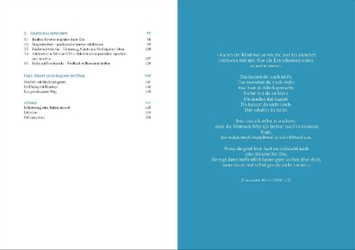 Buchcover und Innenansicht für das Buch: Adultismus im Kita-Alltag