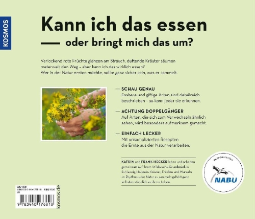 Buchcover und Innenansicht für das Buch: Kann ich das essen oder bringt mich das um?