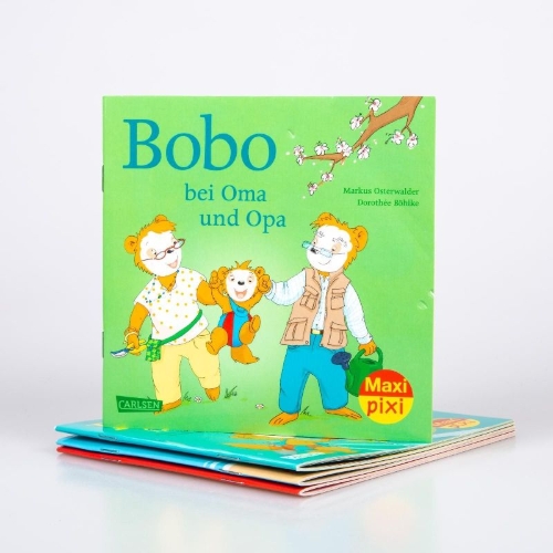 Buchcover und Innenansicht für das Buch: Maxi-Pixi-4er-Set 86: Bobo Siebenschläfer (4x1 Exemplar)