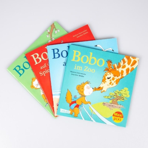 Buchcover und Innenansicht für das Buch: Maxi-Pixi-4er-Set 86: Bobo Siebenschläfer (4x1 Exemplar)