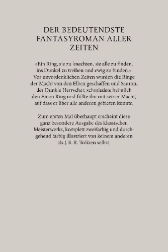 Buchcover und Innenansicht für das Buch: The Lord of the Rings