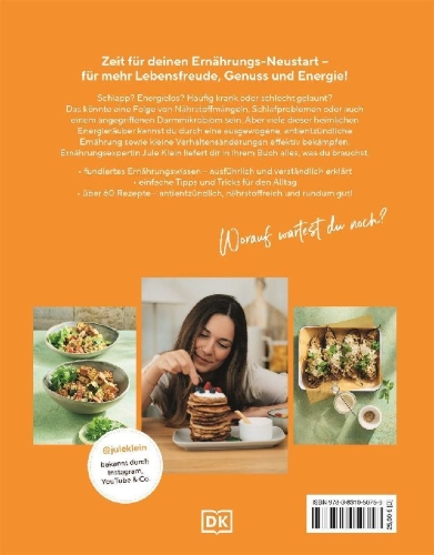 Buchcover und Innenansicht für das Buch: Neustart Ernährung