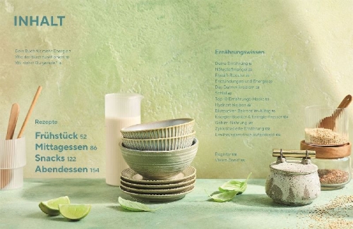 Buchcover und Innenansicht für das Buch: Neustart Ernährung