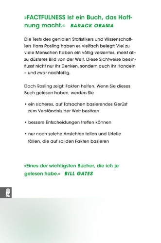 Buchcover und Innenansicht für das Buch: Factfulness