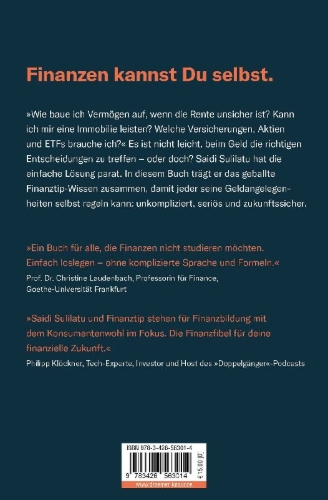 Buchcover und Innenansicht für das Buch: Finanzen ganz einfach