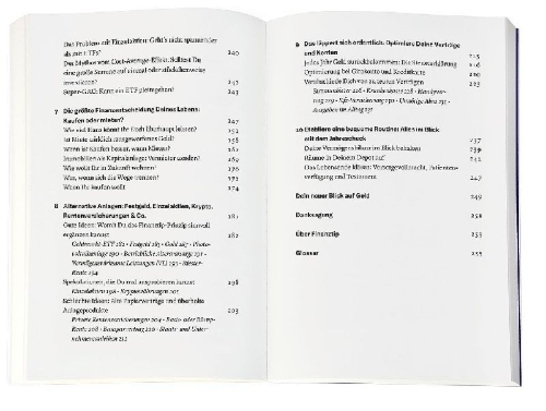 Buchcover und Innenansicht für das Buch: Finanzen ganz einfach