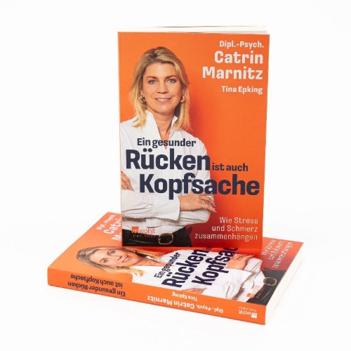 Buchcover und Innenansicht für das Buch: Ein gesunder Rücken ist auch Kopfsache