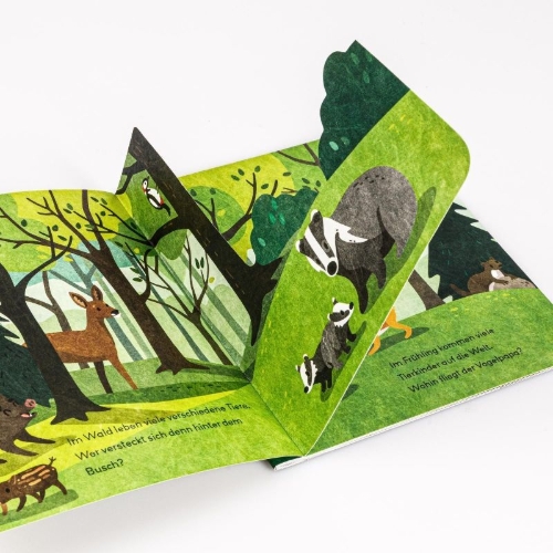 Buchcover und Innenansicht für das Buch: Baby Pixi (unkaputtbar) 178: Flippediflapp: Tiere im Wald