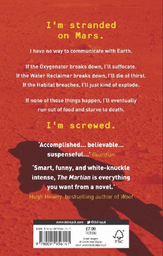 Buchcover und Innenansicht für das Buch: The Martian