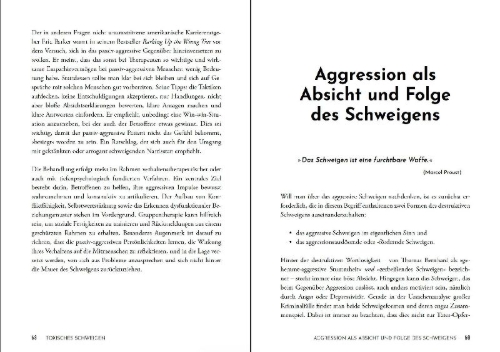 Buchcover und Innenansicht für das Buch: Toxisches Schweigen