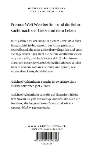 Buchcover und Innenansicht für das Buch: Das Ende vom Lied