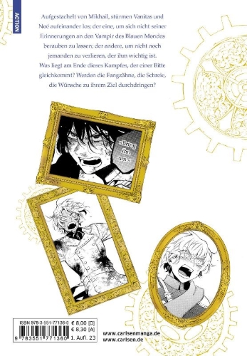 Buchcover und Innenansicht für das Buch: Vanitas no Carte
