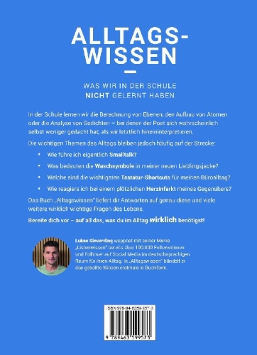 Buchcover und Innenansicht für das Buch: Alltagswissen