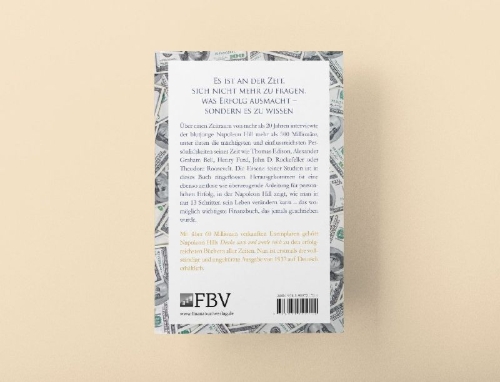 Buchcover und Innenansicht für das Buch: Think and Grow Rich - Deutsche Ausgabe