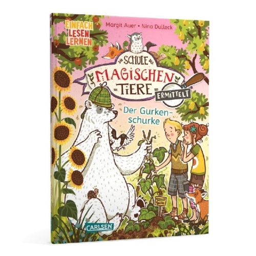 Buchcover und Innenansicht für das Buch: Die Schule der magischen Tiere ermittelt 5: Der Gurkenschurke
