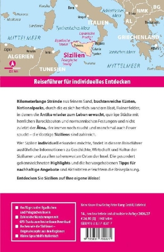 Buchcover und Innenansicht für das Buch: Reise Know-How Reiseführer Sizilien