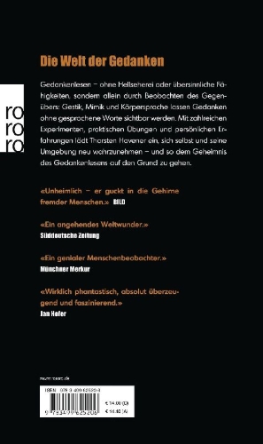 Buchcover und Innenansicht für das Buch: Ich weiß, was du denkst
