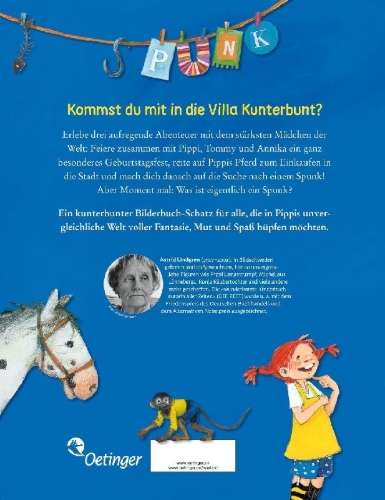 Buchcover und Innenansicht für das Buch: Das große Buch von Pippi Langstrumpf