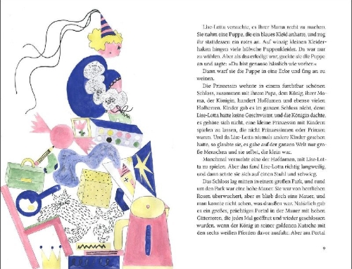 Buchcover und Innenansicht für das Buch: Die Prinzessin, die nicht spielen wollte