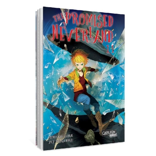 Buchcover und Innenansicht für das Buch: Yakusoku no Neverland