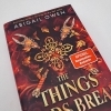 Buchcover und Innenansicht für das Buch:  The Things Gods Break (The Crucible #2)