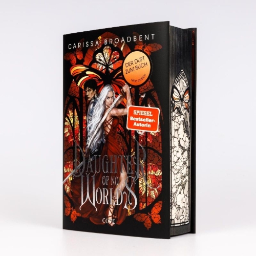 Buchcover und Innenansicht für das Buch: Daughter of no Worlds
