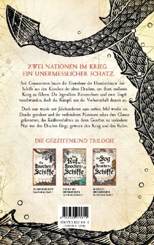 Buchcover und Innenansicht für das Buch: The Bone Ship - The Tide Child Trilogy Book 1