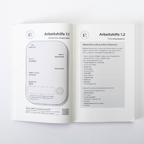 Buchcover und Innenansicht für das Buch: Adieu Elternhaus