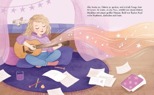 Buchcover und Innenansicht für das Buch: Little People, Big Dreams: Taylor Swift