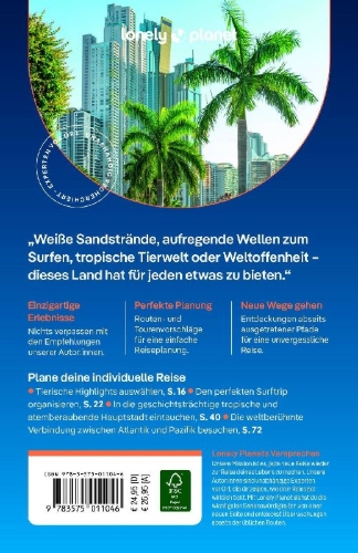 Buchcover und Innenansicht für das Buch: LONELY PLANET Reiseführer Panama