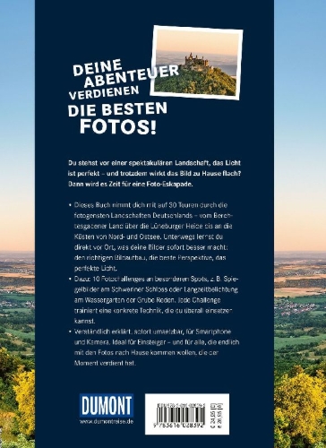 Buchcover und Innenansicht für das Buch: Foto-Eskapaden in Deutschland