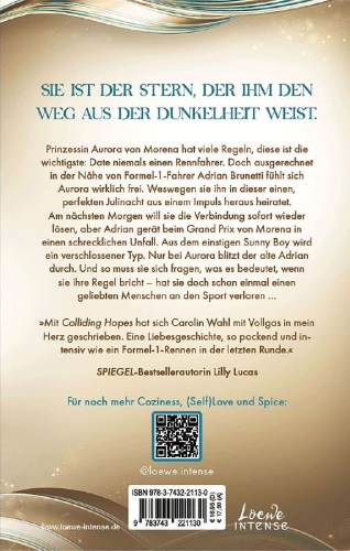 Buchcover und Innenansicht für das Buch: Colliding Hopes (Driven Dreams-Dilogie, Band 2)