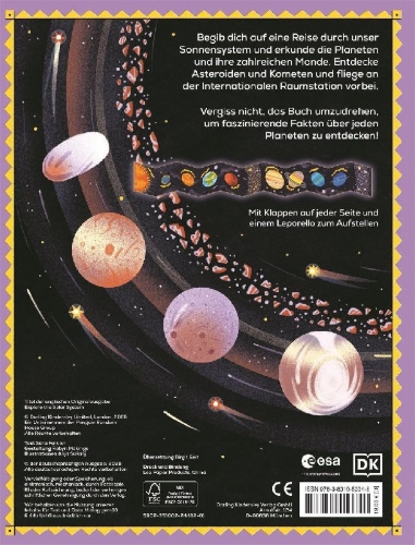 Buchcover und Innenansicht für das Buch: Erforsche die Planeten