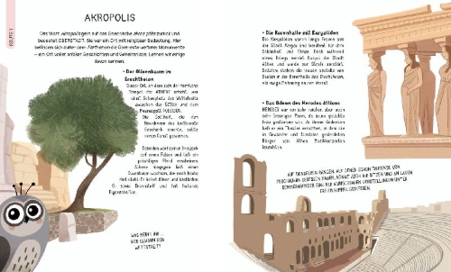 Buchcover und Innenansicht für das Buch: Für kleine Entdecker Athen