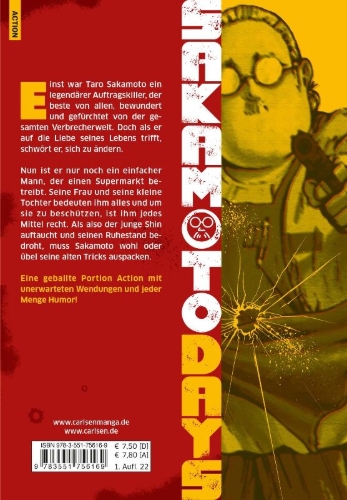 Buchcover und Innenansicht für das Buch: Sakamoto Days