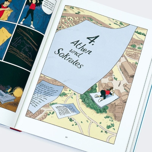 Buchcover und Innenansicht für das Buch: Le Monde de Sophie - Vol. 1