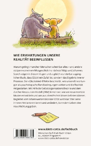 Buchcover und Innenansicht für das Buch: Der Glückskind-Effekt