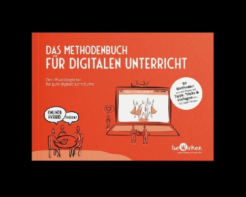 Buchcover und Innenansicht für das Buch: Das Methodenbuch für digitalen Unterricht