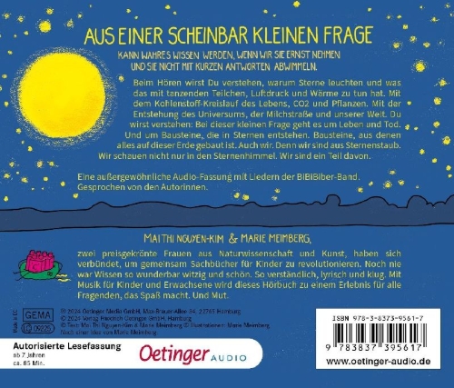 Buchcover und Innenansicht für das Buch: BiBiBiber hat da mal 'ne Frage. Warum leuchten Sterne?