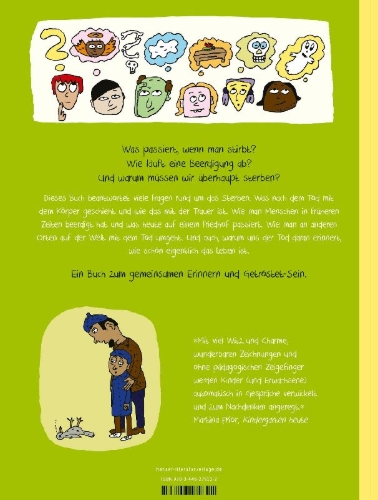 Buchcover und Innenansicht für das Buch: Hvordan snakker man om døden?