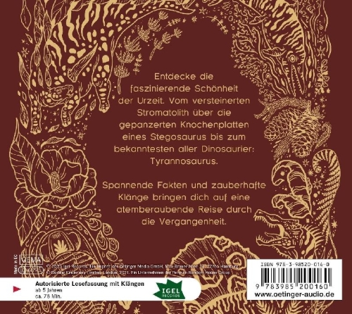 Buchcover und Innenansicht für das Buch: Dinosaurs and other Prehistoric Life