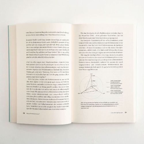 Buchcover und Innenansicht für das Buch: The Perfection Trap. The Power of Good Enough in a World That Always Wants More