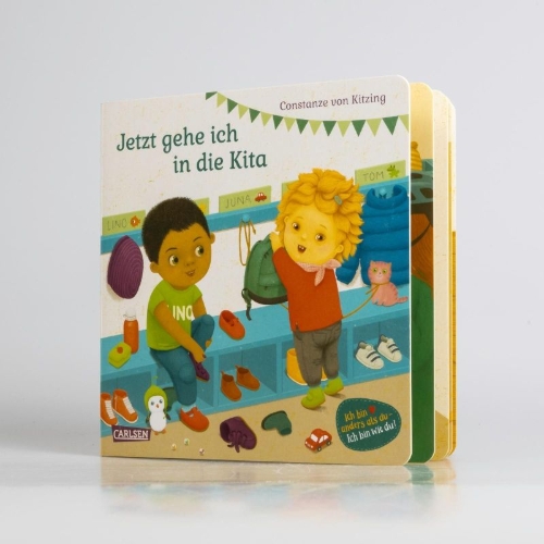 Buchcover und Innenansicht für das Buch: Jetzt gehe ich in die Kita